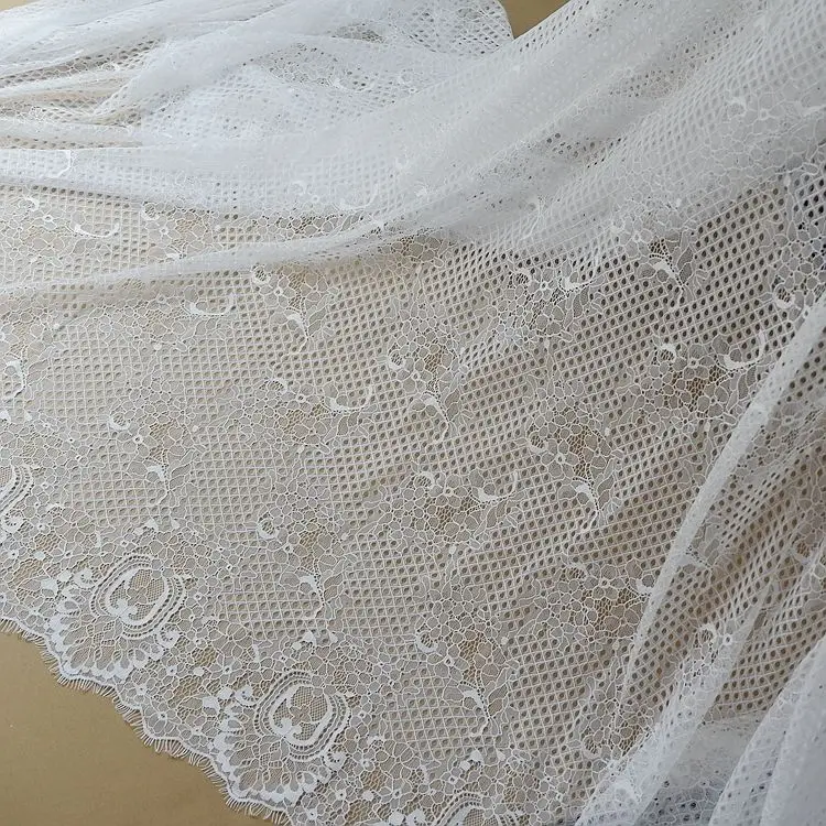 

1.5m wide eyelash lace fabric Openwork lace dress DIY accessories