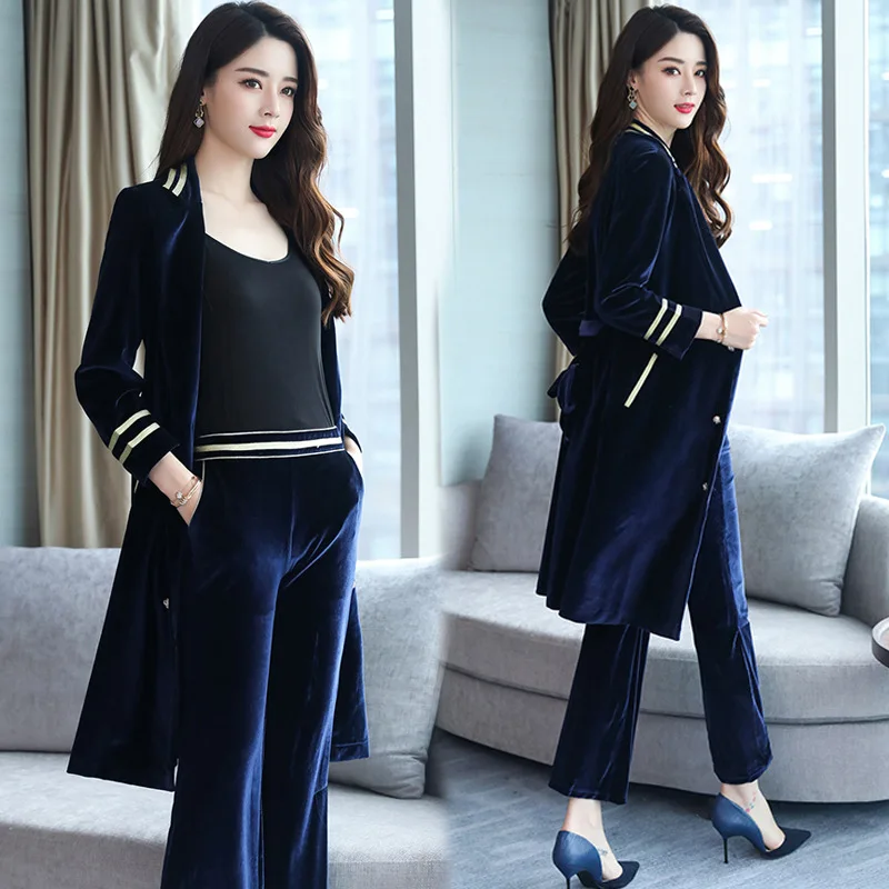 Женская одежда весна-осень новая Корейская версия свободный костюм из двух