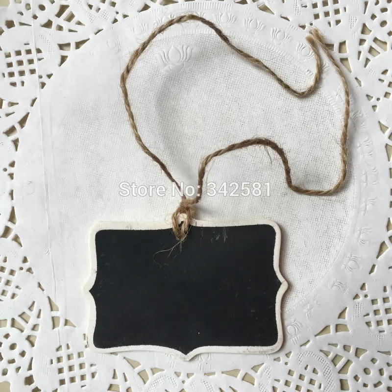 Набор из 10 шт. деревянной доске теги тег подарок Свадебная вечеринка пользу номер