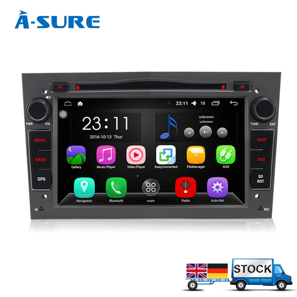 A Sure 2 Din Android Авто радио gps DVD плеер навигация для OPEL Astra H Corsa Vivaro Meriva Zafira B Omega Tigra|2 din