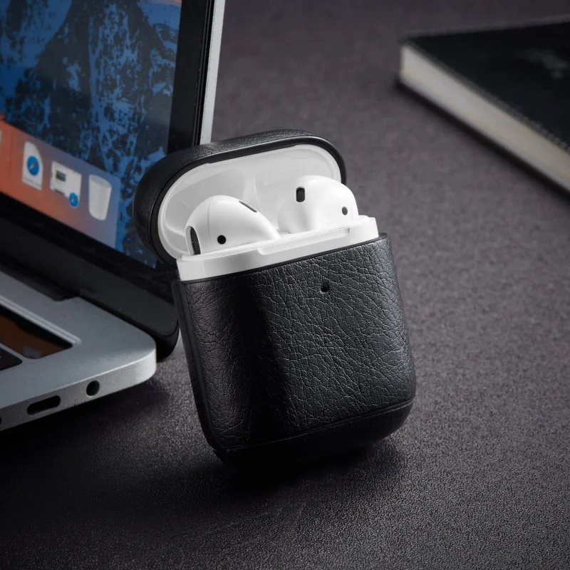 Роскошный чехол для наушников для Apple Airpods, чехол из искусственной кожи, беспроводной Bluetooth чехол для наушников, аксессуары для Airpods с брелком