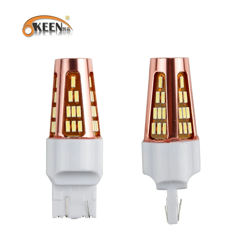 OKEEN High Power 12V 3014 Led 51SMD T20 7440 7443 LED Bulbs Canbus White Color Auto Reverse Light Signal For All Cars | Автомобили и