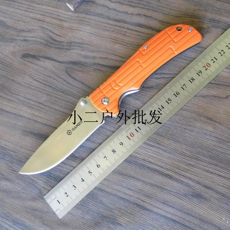 Оранжевый Ganzo G723 жар-F723 440C лезвие 58-60HRC G10 ручка тактические складные Ножи на открытом воздухе Выживание Охота Отдых на природе инструмент карманные ножи - Цвет: Оранжевый