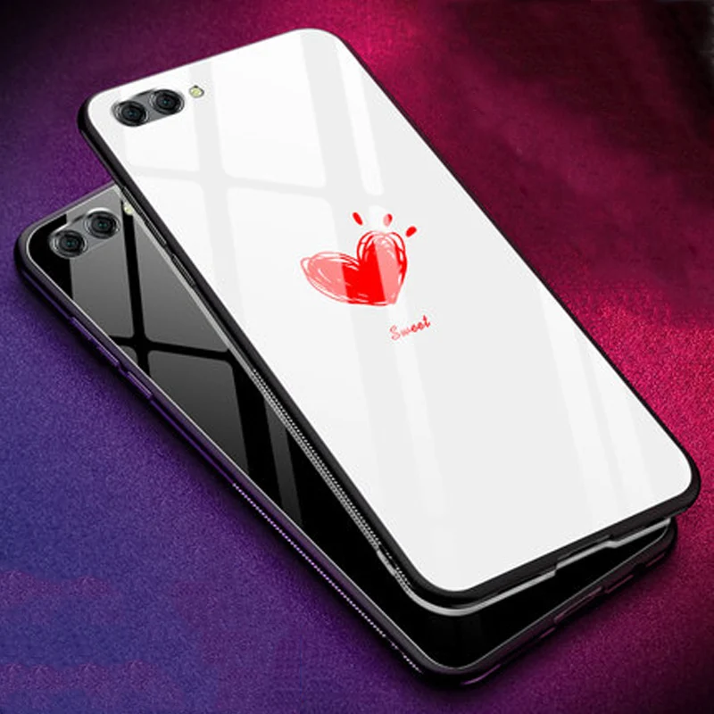 Чехол из закаленного стекла для Huawei Nova 2 s HWI-AL00 мягкий силиконовый чехол с рамкой