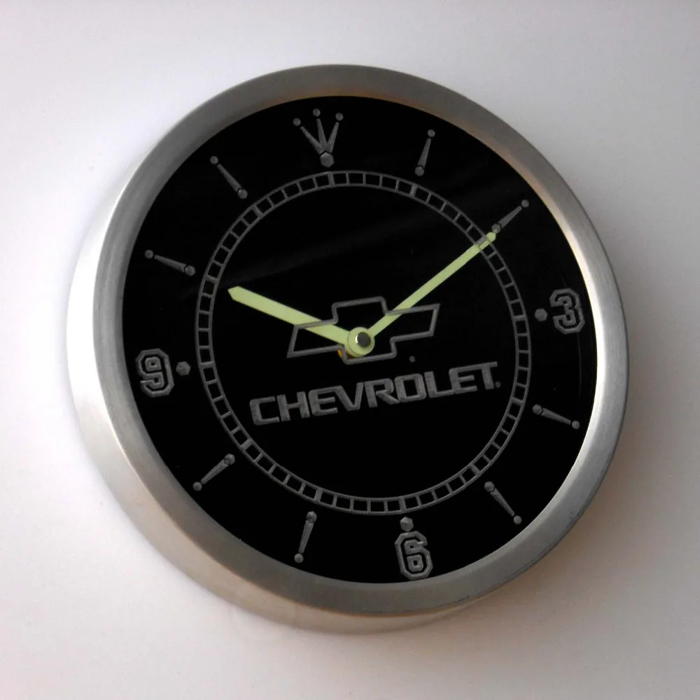 Неоновый светильник chevrolet nc0817 светодиодный настенный светильник|wall clock|led wall
