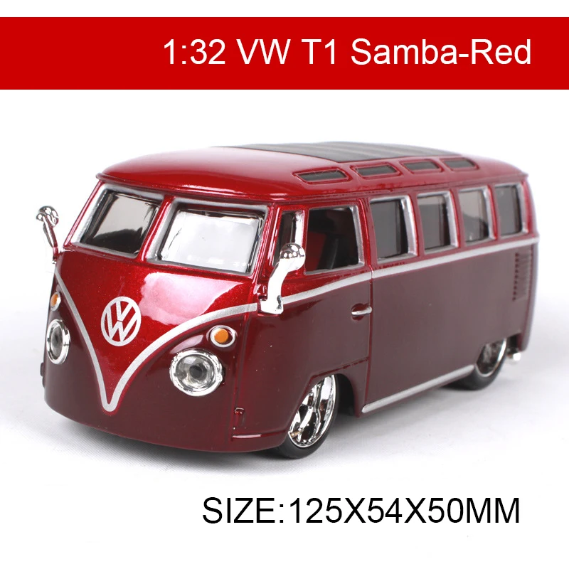 Bburago 1:32 литая модель автомобиля VW T1 Samba Van классические автомобили игра