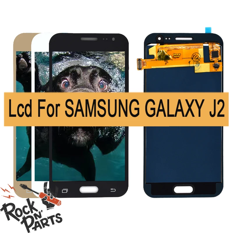 100% тест для Samsung Galaxy J2 2015 j200f J200F J200M J200H J200Y ЖК дисплей Дисплей Сенсорный экран в