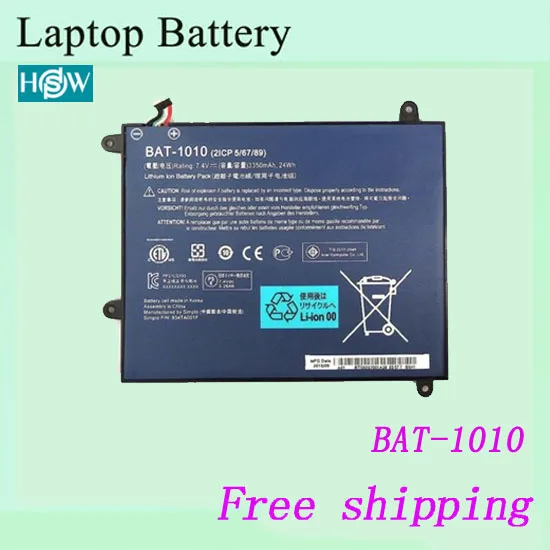 Original BAT1010 BAT-1010 Battery For Acer Iconia Tab A500 A501 BT00203002 BT00203008 Free shipping | Компьютеры и офис