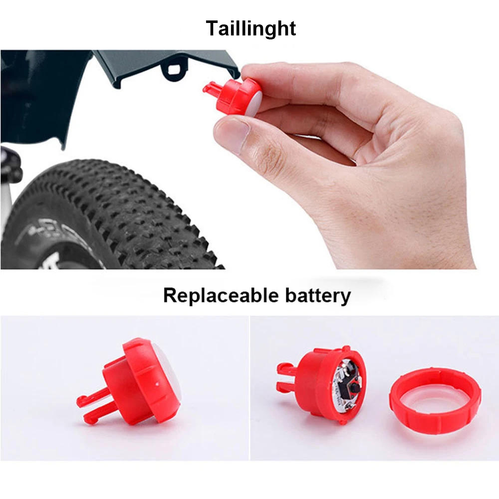 Набор велосипедных крышек со светодиодным задним фонариком гибкое переднее