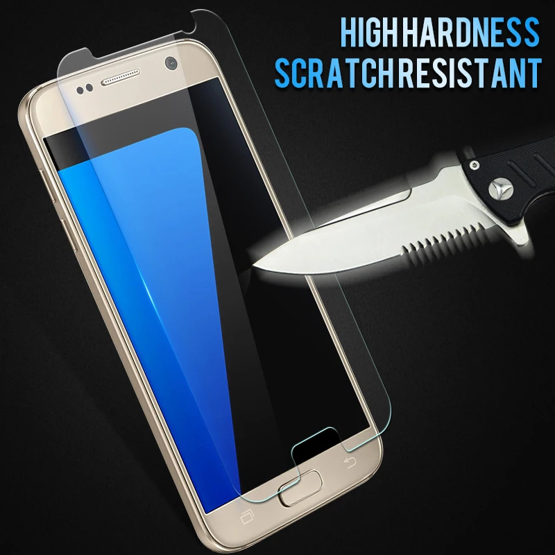 KISSCASE 9H закаленное стекло для Samsung Galaxy S5 S6 S7 Edge Plus S8 Защита экрана S3 S4 Защитная