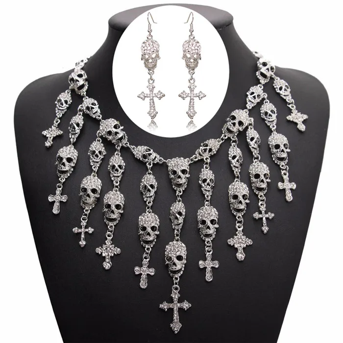 1039-1306-Silver Choker Necklaces For Women Collier Femme Pendant Collar Statement Bijoux Fashion Jewelry Chocker Maxi Boho Vintage Necklace - Окраска металла: 1039-1306-Silver