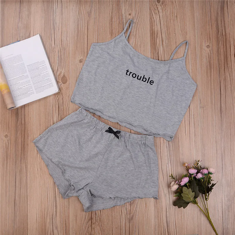 Повседневные женские летние комплекты из мягкого хлопка жилет + шорты 2 предмета