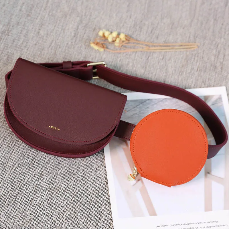 Red waist bag Fanny Pack Для женщин простой Винтаж контраст Цвет сумка на поясном ремне Повседневное съемные регулируемые Сумочка с отделением для монет, спортивная сумка для йоги поясная сумка 140 - Цвет: Red waist bag