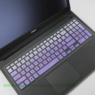 Gradualpurple Чехол для клавиатуры ноутбука Защитная пленка для ноутбука Dell Inspiron 17CR 17CR-4728 Inspiro 17 5000 5748 5545 Vostro 15-3549R G3 3579 G7 7588 - Цвет: Gradualpurple