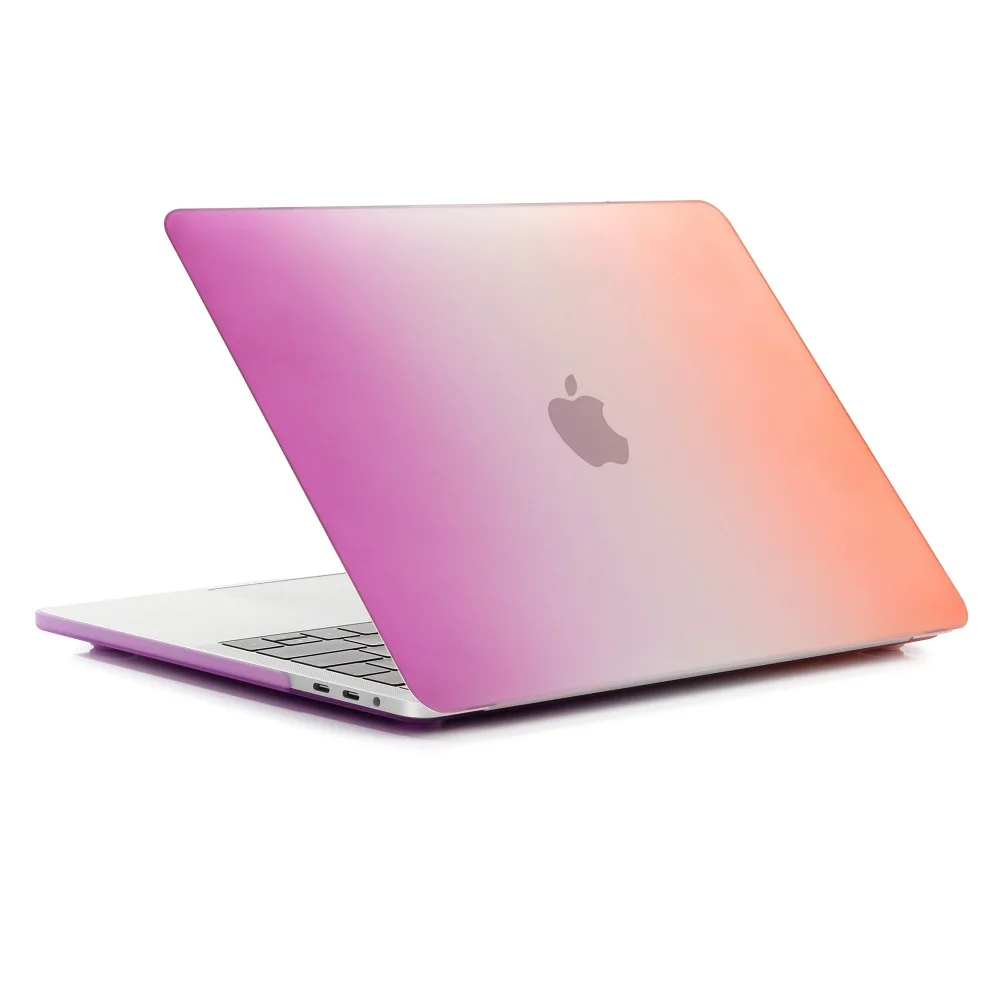 Радужный Матовый Жесткий чехол для MacBook Pro 13 дюймов с Retina 2016 новейший A1706 A1708 с/без
