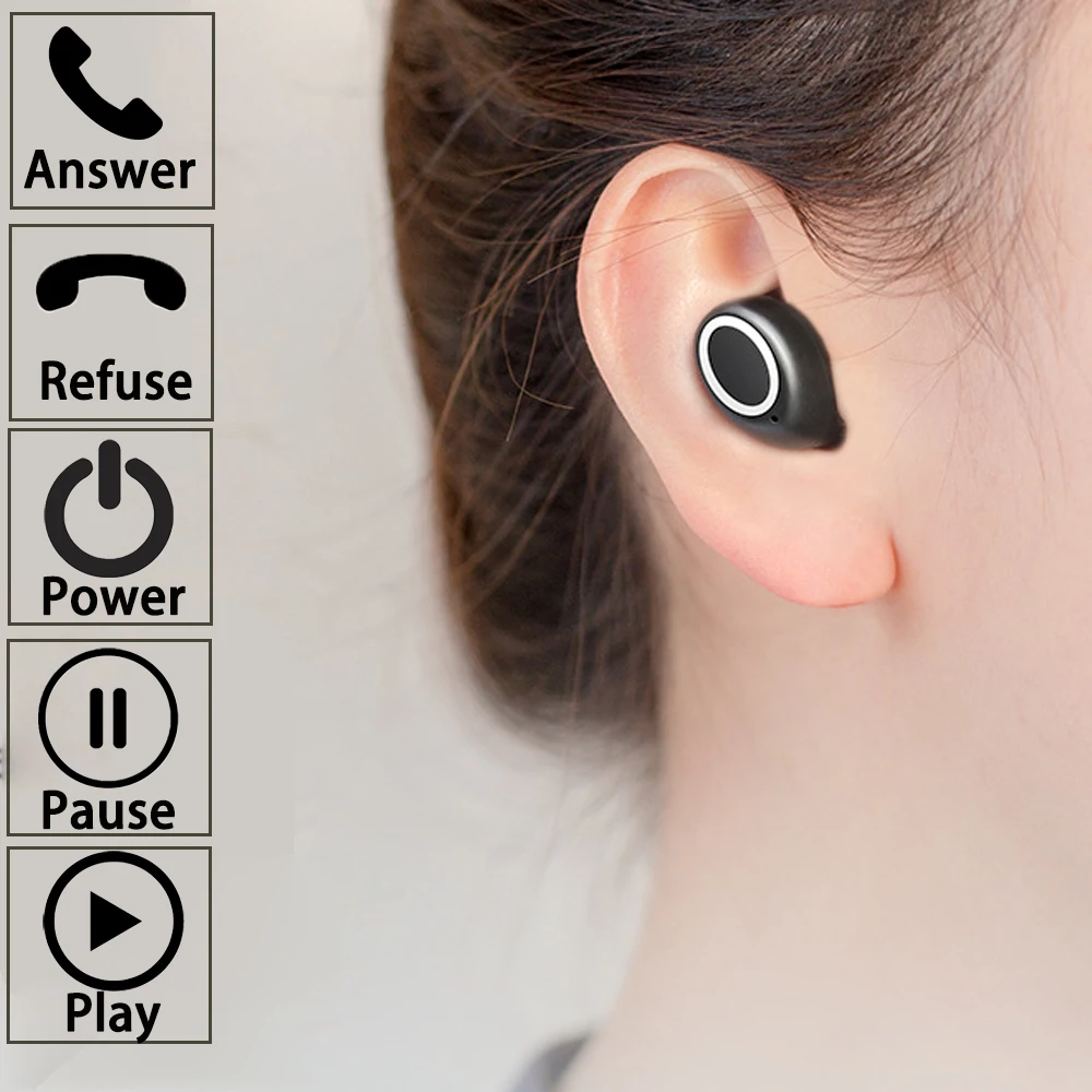 TWS беспроводные наушники Bluetooth 5 0 3D стерео с микрофоном в ухо гарнитура Спорт Eaephone