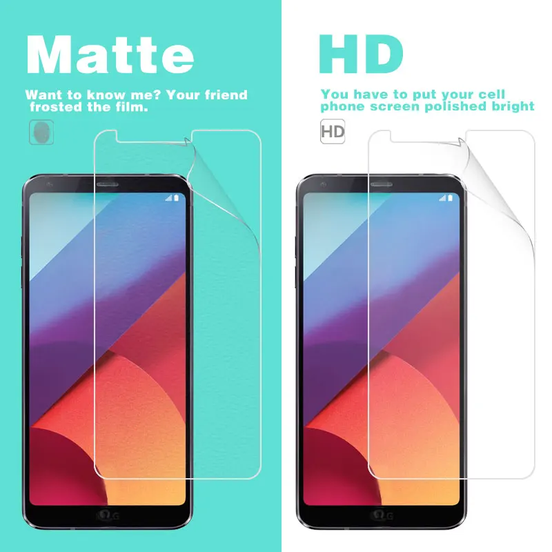 Передняя ЖК-дисплей HD прозрачный глянцевый пленка для LG G6 5 7 В G600K H870 US997 VS988