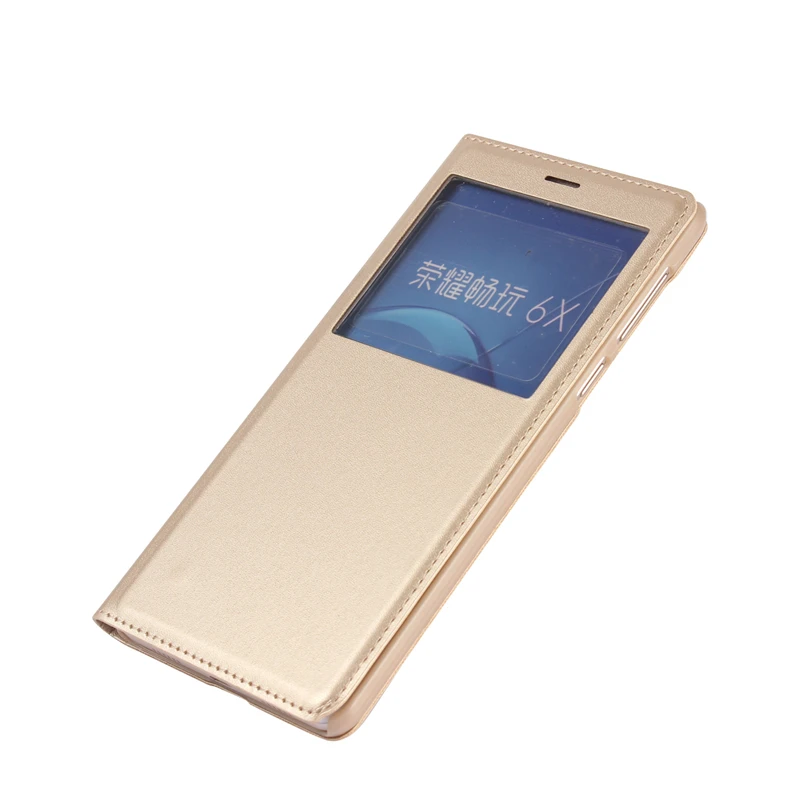 Премиум прозрачный чехол для huawei GR5 Чехол Флип из искусственной кожи чехол для huawei Honor 6X GR5