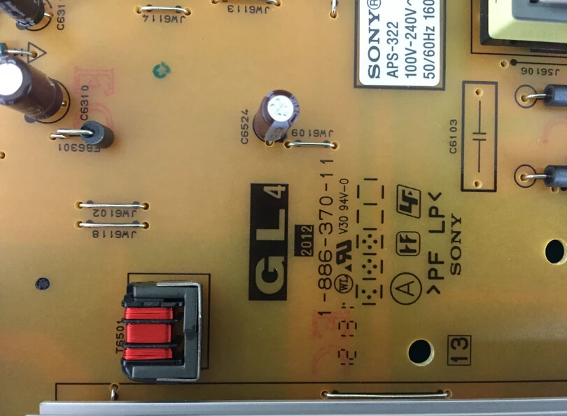 

KDL-40EX650 KDL-46EX650 power supply board 1-886-370-11 1-886-370-12 APS-322 part