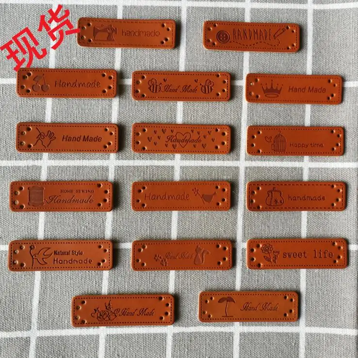 20/за штуку Бесплатная доставка ручной работы этикетки из искусственной кожи