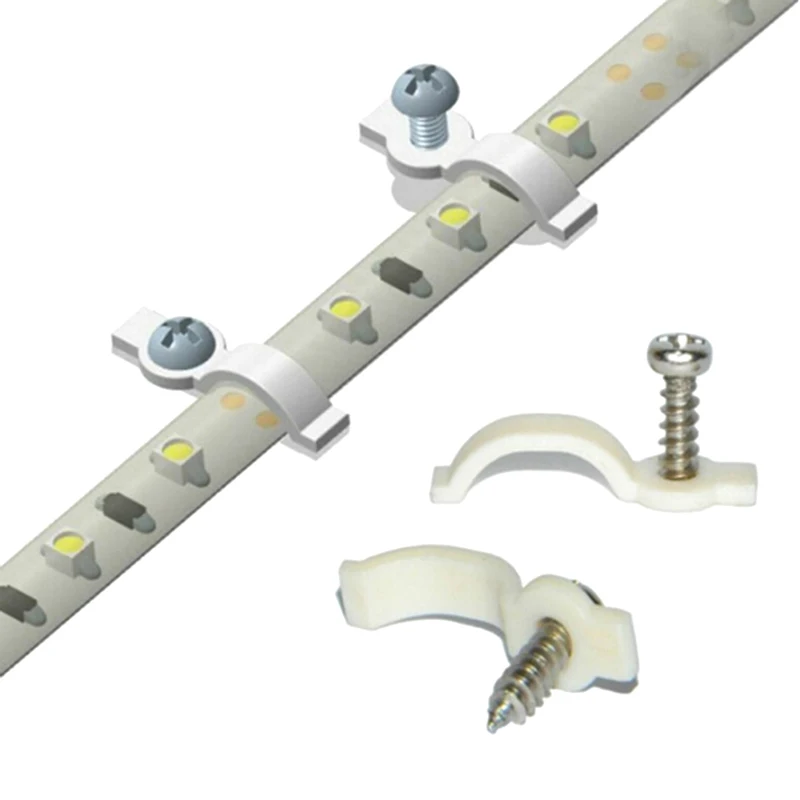 10 шт. дуговая Светодиодная лента силиконовый клип для фиксации 8 мм