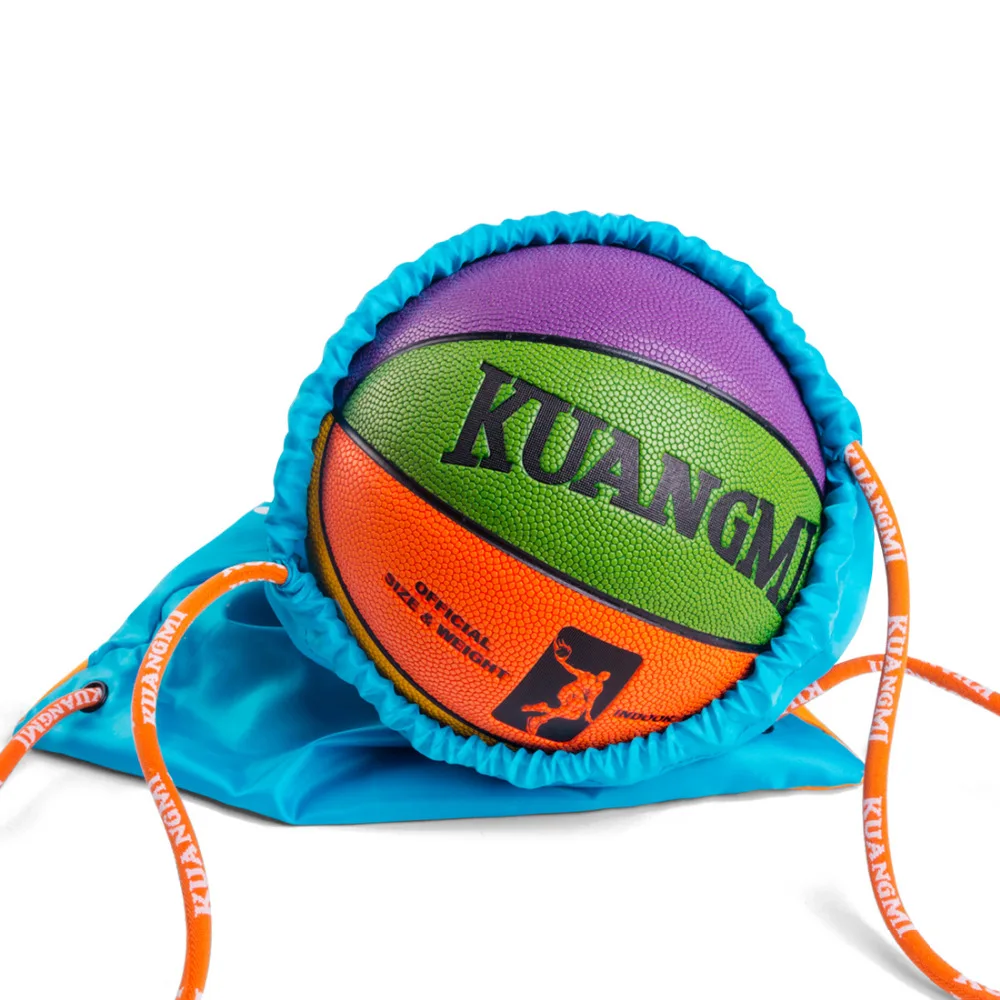 Kuangmi Portable Basketball Football Backpack Children Kids Sports Adjustable Shoulder Strap Knapsacks Ball Storage Bag