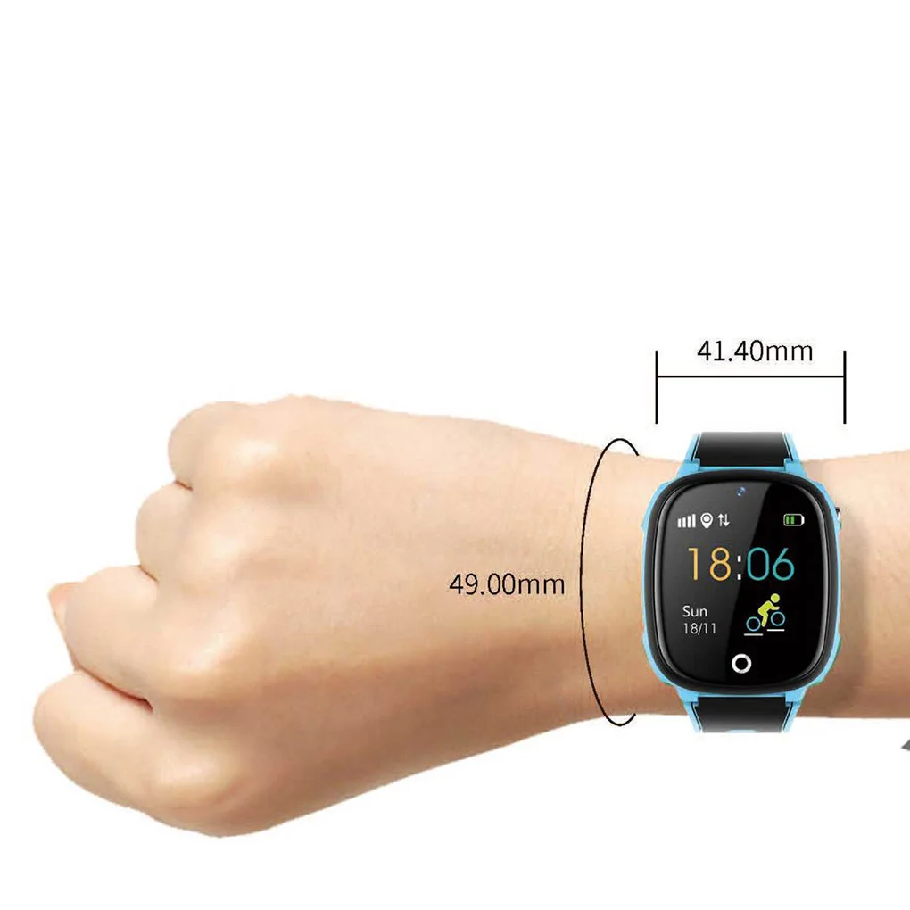 

Waterproof Kids Child Smart Watches Square Dial Touch Screen Smartwatch Anti-Lost Tracker Baby GPS Wrist Watch Phone