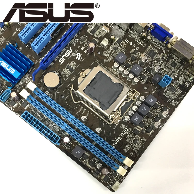 Настольная Материнская плата Asus P7H55 M LX/USB3 H55 Socket LGA 1156 i3 i5 i7 DDR3 8G u ATX UEFI BIOS