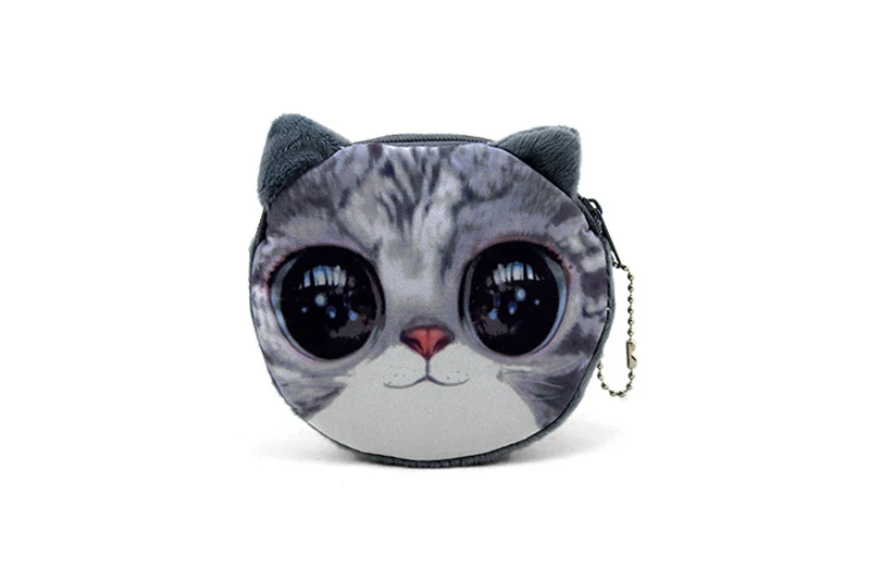 05 BLEVOLO Мультяшные животные принты Кошельки для монет 3D Meow звезда кошельки унисекс Щенок Плюшевые молнии маленький кошелек сумки для монет милый нулевой кошелек - Цвет: 05