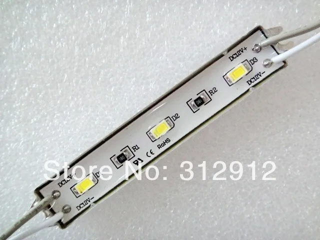 Фото 20 шт. 5730 SMD СВЕТОДИОДНЫЙ модуль высокая яркость 1 2 Вт IP65 DC12V 120-150лм Размер: 75 мм * 12 20 шт. 5730 SMD СВЕТОДИОДНЫЙ модуль высокая яркость 1 2 Вт IP65 DC12V 120-150лм Размер: 75 мм * 12
