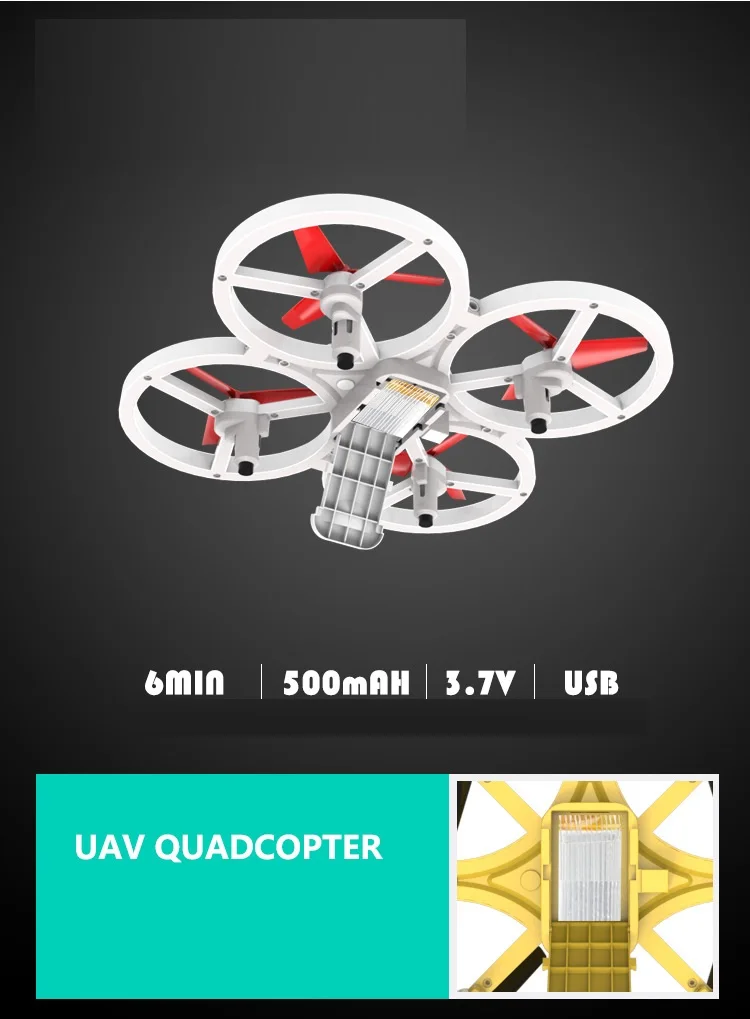 Часы индукции четыре оси uav жеста индукции с дистанционным управлением самолет подвеска препятствия избегания умный детский