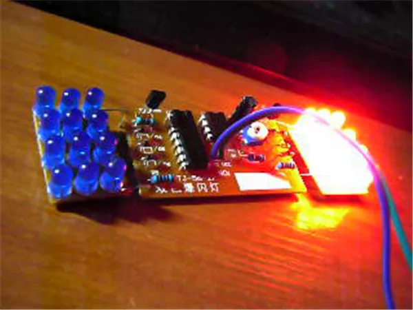 Электронные DIY Kit Красный синий двойной цвет мигающие огни стробоскоп NE555+ CD4017 электронная практика Обучающие наборы набор
