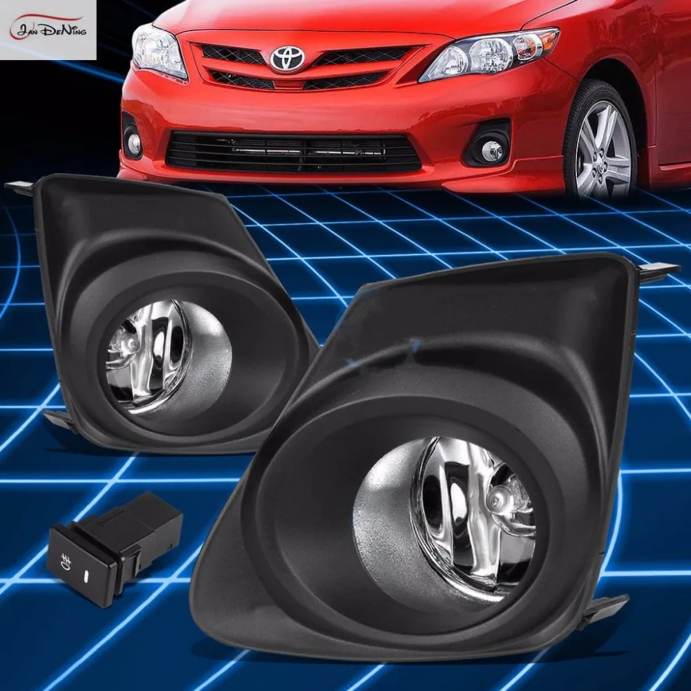 Противотуманные фары JanDeNing для Toyota COROLLA/ALTIS 2011 2013 Передние Прозрачные