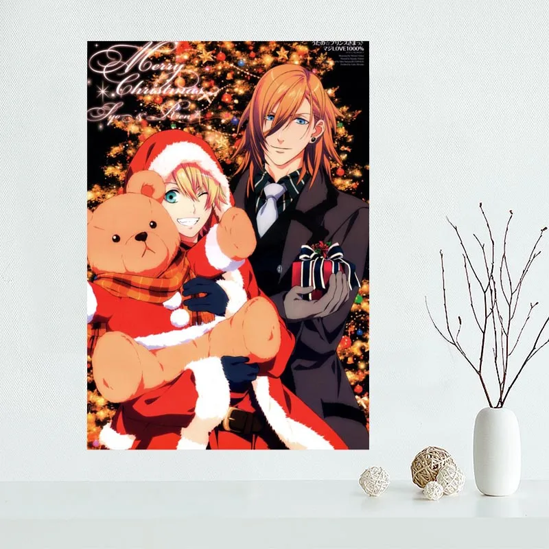 Хороший Uta no Prince Sama плакат на заказ холст плакат искусство отделочная ткань для дома ткань стены плакат печать шелковая ткань - Цвет: Синий