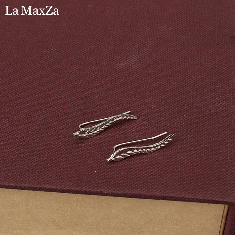 Винтажные Украшения изысканные золотые серьги в форме листьев современные