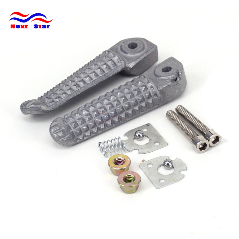 Motorcycle Front Foot Pegs Footrest Pedals For Yamaha YZF R1 2002-2014 R6 2003 2004 2005 2006 2007 2008 2009 2010 2011-2014 | Автомобили и