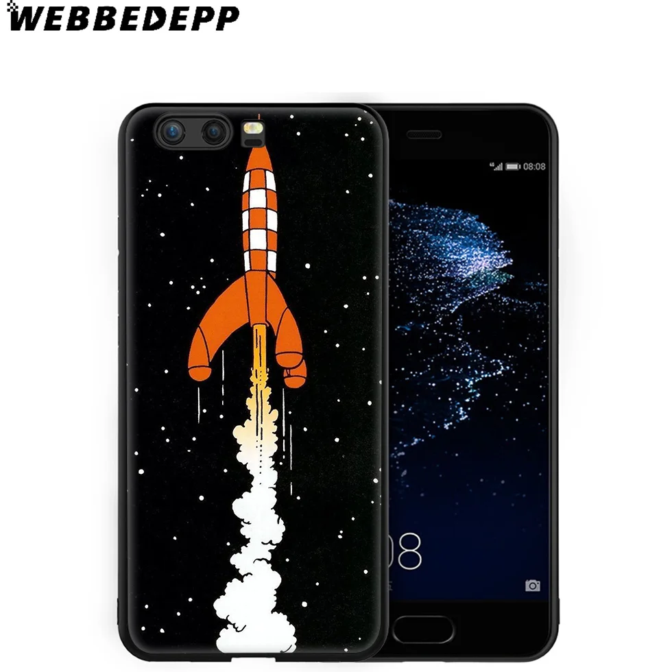 Мягкий чехол Adventures of Tintin для Huawei P8 P9 P10 P20 P30 Lite Pro P Smart Z Plus 2019 Y6 Prime 2018 2017 Mini |