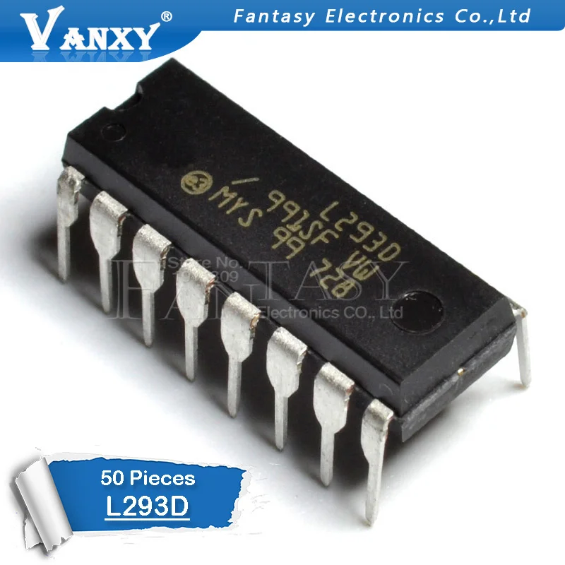 Новый и оригинальный IC 50 шт. L293D DIP16 L293 DIP 293D DIP-16 | Электронные компоненты