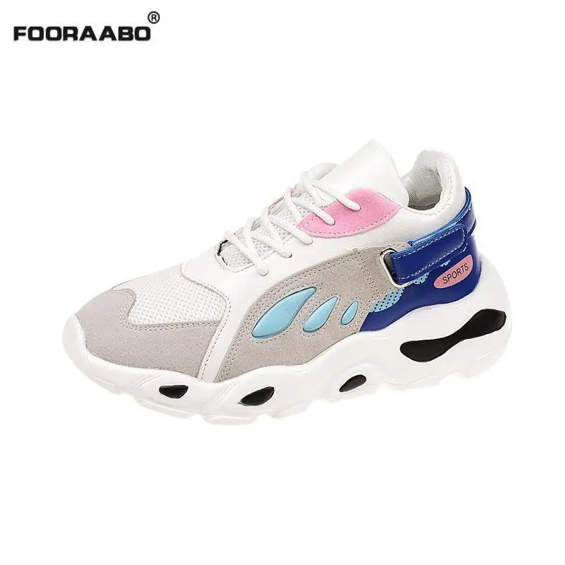 Новинка 2018 осенняя модная женская повседневная обувь на платформе в Корейском