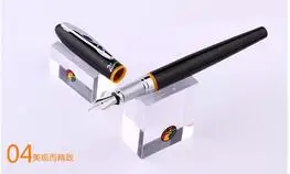 02 Пикассо 907 Монмартр черная авторучка красное кольцо и желтое кольцо опционально Роскошная школьная офисная металлическая чернильная ручка - Цвет: 02
