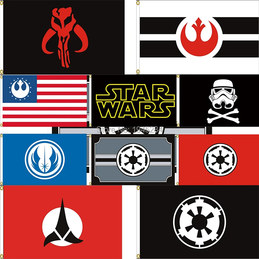 Звездные войны флаг баннер Штурмовик Галактическая Империя Rebel Alliance мандалорский флаг 3x5ft домашний декор
