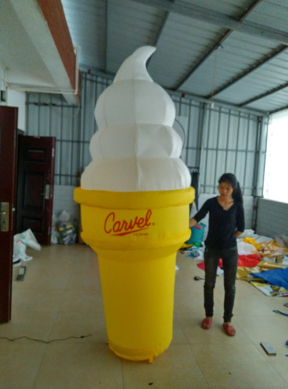 Красивый Надувной рожок для мороженого рекламы Может Пользовательский логотип |