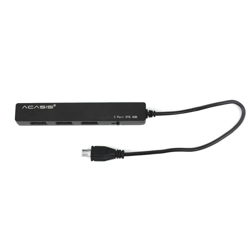 10070TW Acasis H027 мобильный планшетный ПК зарядный кабель OTG Micro usb-хаб 3 порта одновременная Зарядка питания трансмиссон кабель