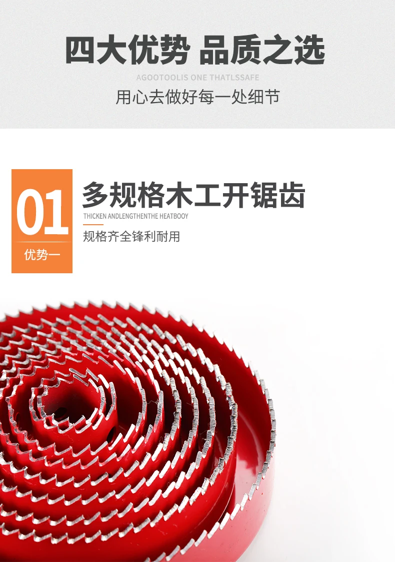 Woodworking Reaming Round Drill Punch Set Downlight Gypsum Board PVC Multi-function Reamer | Machinery Parts