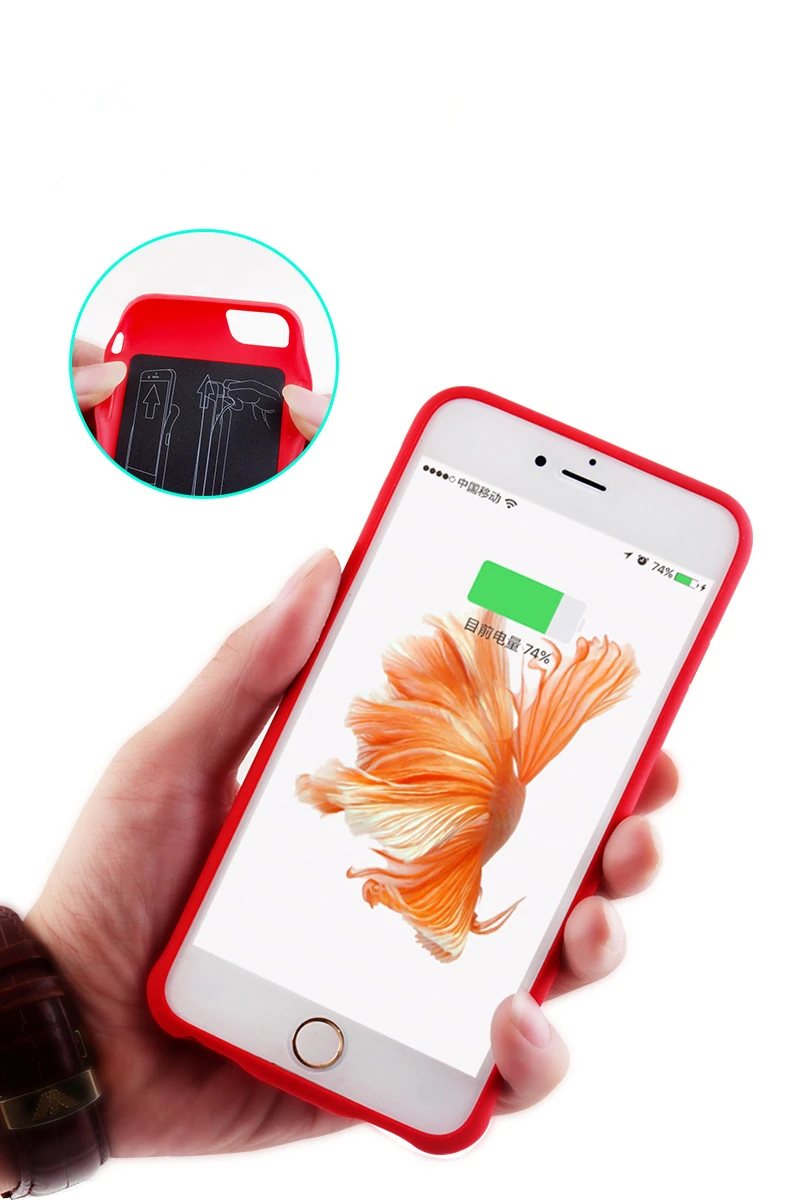 Чехол для iPhone 6 6s 7 Power силикагель аудиовыход умное зарядное устройство чехол