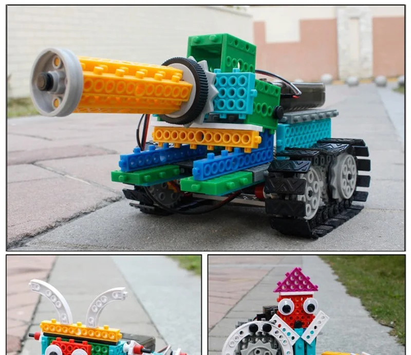 RC робот игрушки 4 в 1 237 шт DIY составное здание Блоки Танк воин Гоночная машина дистанционного управления игрушки Детские Стволовые развивающие игрушки