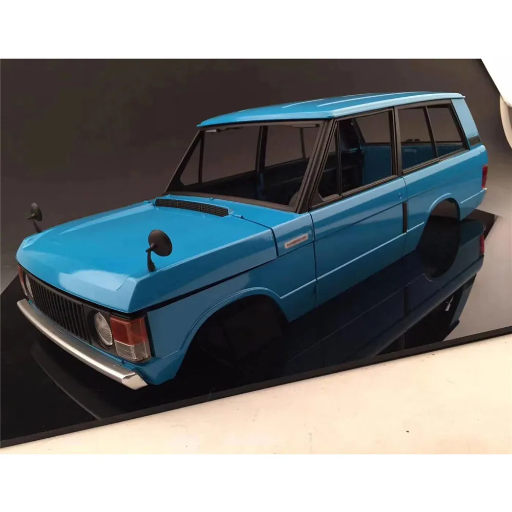 1/10 Scale Classic Range Rover Body Shell Kit Full Set of windows, Electroplate Bumper, Door Handle, Rearview Mirror RC Car Part