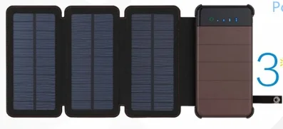 3 solar panels Солнечные панели 8 Вт складное солнечное зарядное устройство большой емкости power bank Универсальное портативное зарядное устройство для телефона туристический внешний аккумулятор - Цвет: 3 solar panels