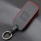Чехол из натуральной кожи для автомобильных ключей и карт, чехол для Renault Koleos, Kadjar 2017, 2018, защитный чехол-кошелек для ключей