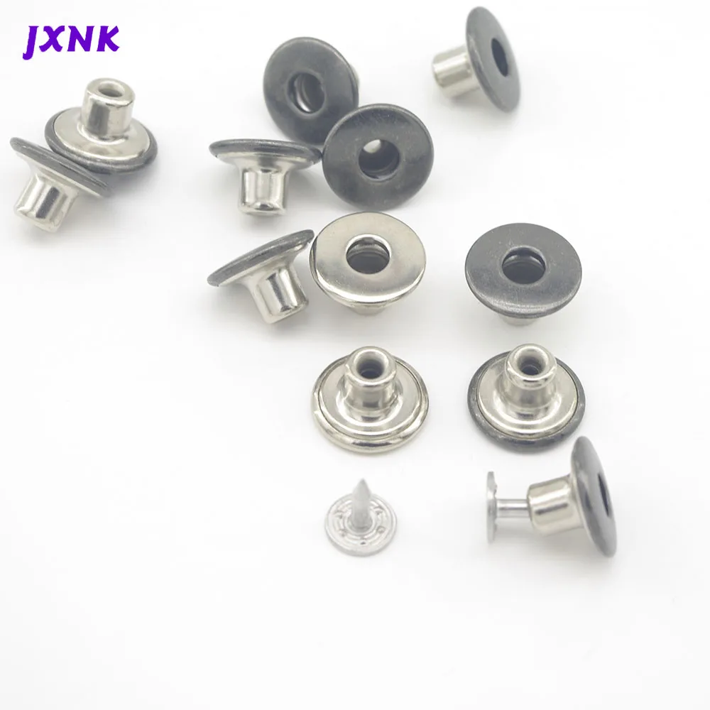 10 компл./лот 17 мм пустотелая фиксированная металлическая латунная пуговица на